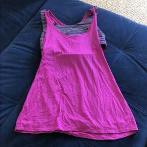 Lululemon tank with built in bra
